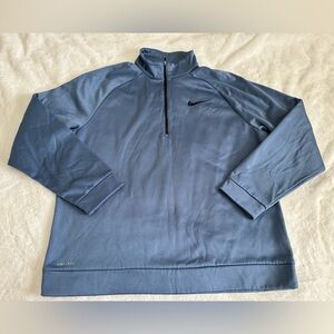 Nike Men’s Dri-FIT 1/4-zip pullover in blue
Size XL